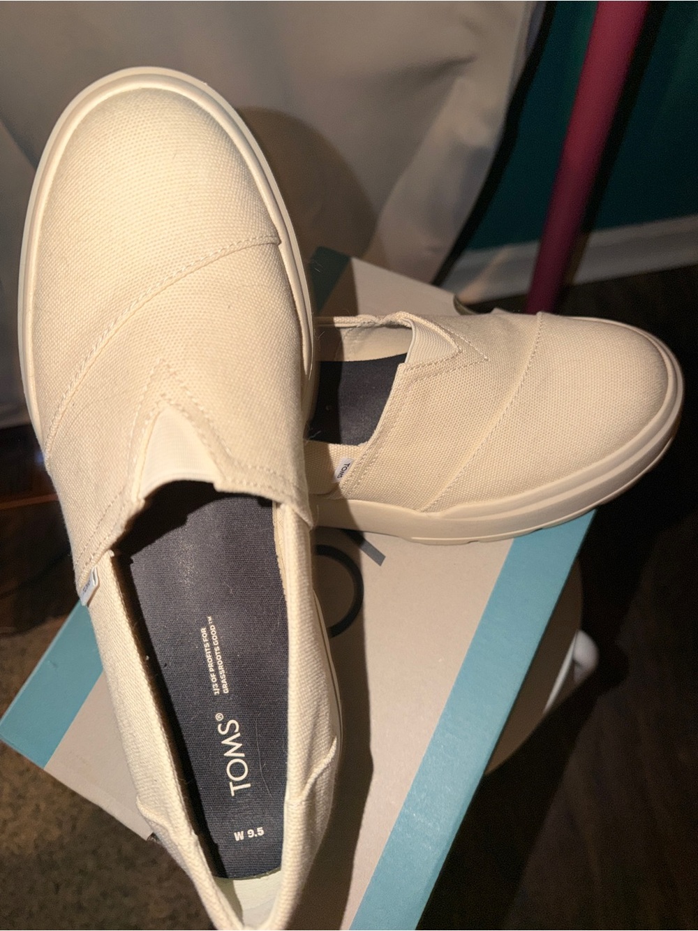 Toms Women’s Platform Canvas Shoes